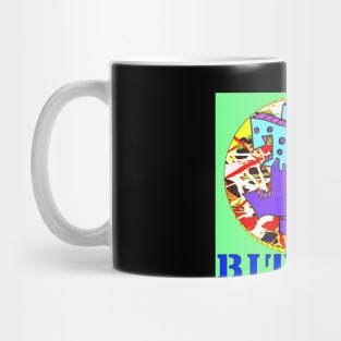 bitcoin graffiti sticker gamer Mug